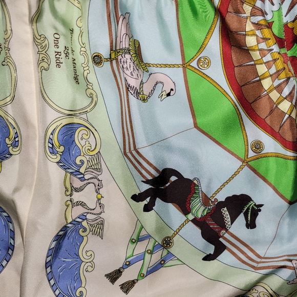 Tory burch silk shorts carousel.print xl 14 - Picture 4 of 10